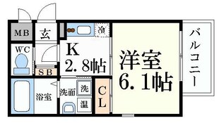 豊津駅 徒歩4分 1階の物件間取画像